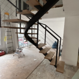 Escalier 2 quart tournant acier-bois Lyon centre: trouvez votre modèle idéal