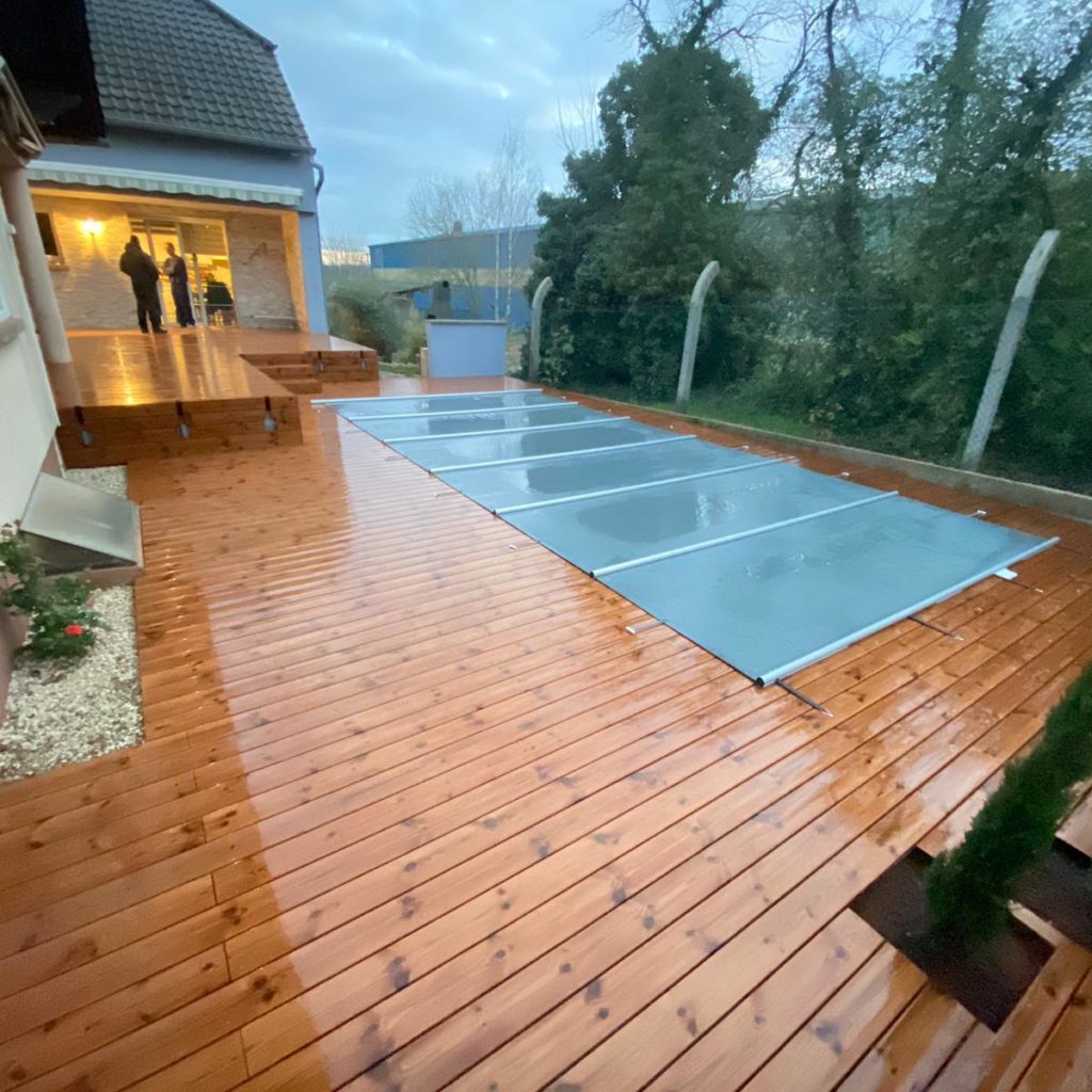 Terrasse en Thermopin : Escalier & Habillage Murets à Otterswiller