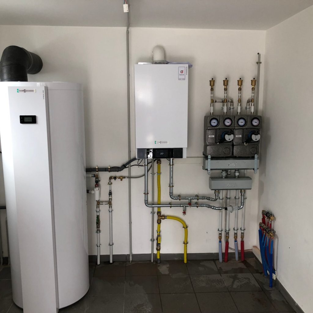 Installation d’une chaudière gaz à condensation de la marque Viessmann