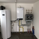 Installation d'une chaudière gaz à condensation de la marque Viessmann